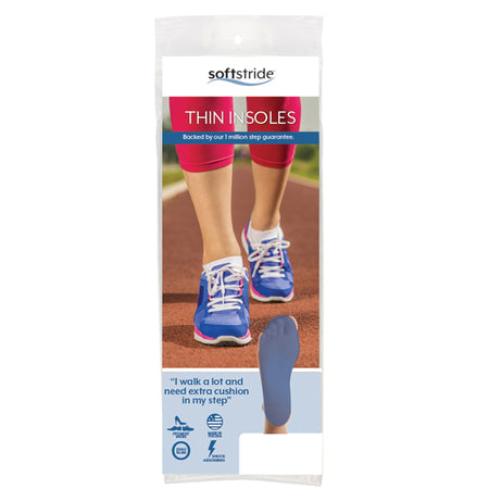 Insole Soft Stride™ Thin Insole Full Length Polymer Women 4 to 6 / Men 2 to 4
