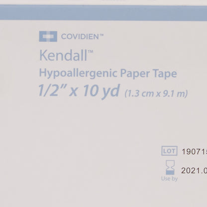 Kendall™ Hypoallergenic Paper Medical Tape, 1/2 Inch x 10 Yard, White