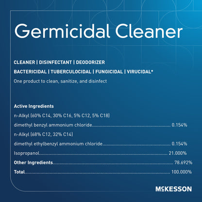 McKesson Germicidal Surface Disinfectant Cleaner, Jug, 1 gal.
