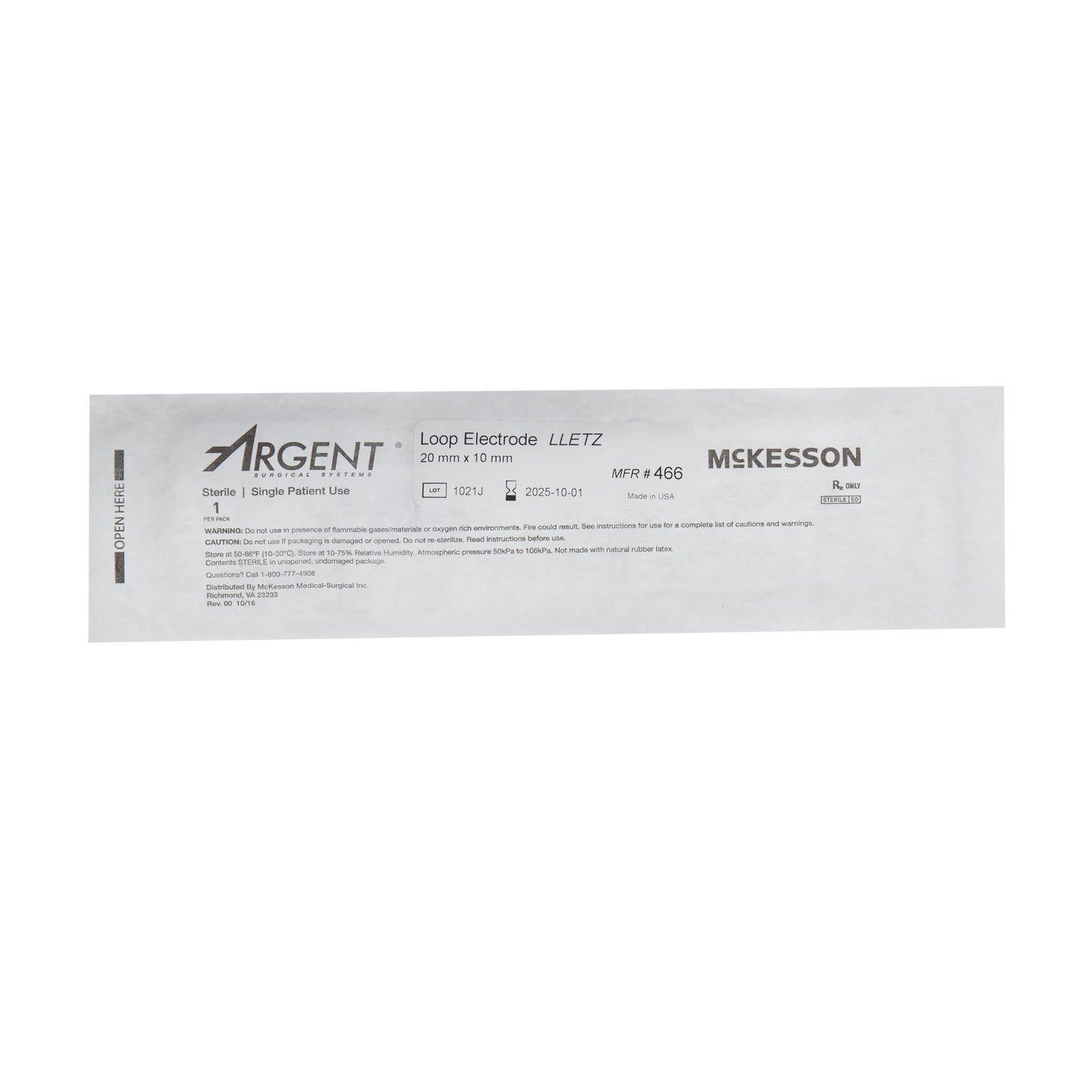 McKesson Argent™ Disposable Lletz Loop Electrode