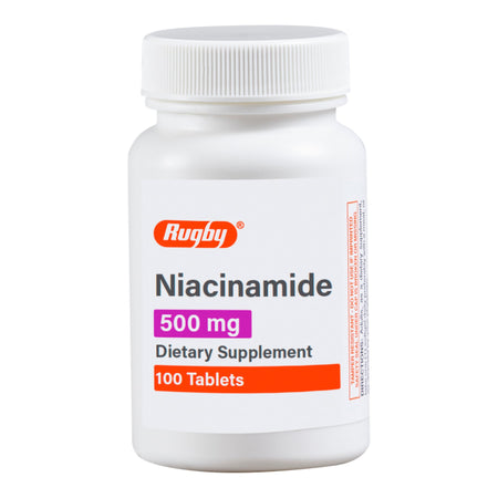 Major Pharmaceuticals 80681001900 Rugby 500-mg Niacinamide Dietary Supplement