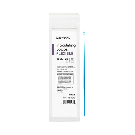 McKesson Inoculating Loop, Light Blue,10 µL, 20 cm Length