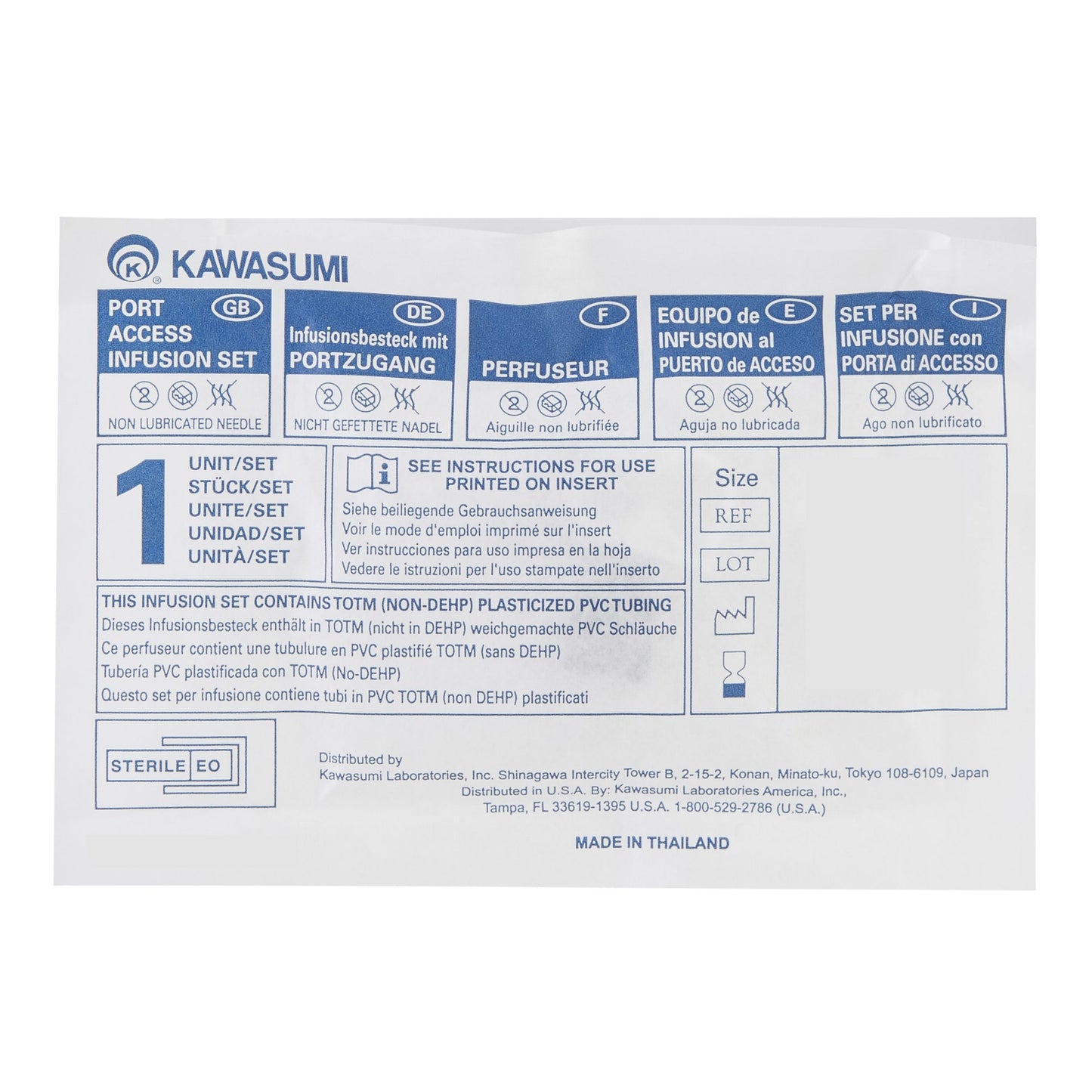 Kawasumi Huber Infusion Set
