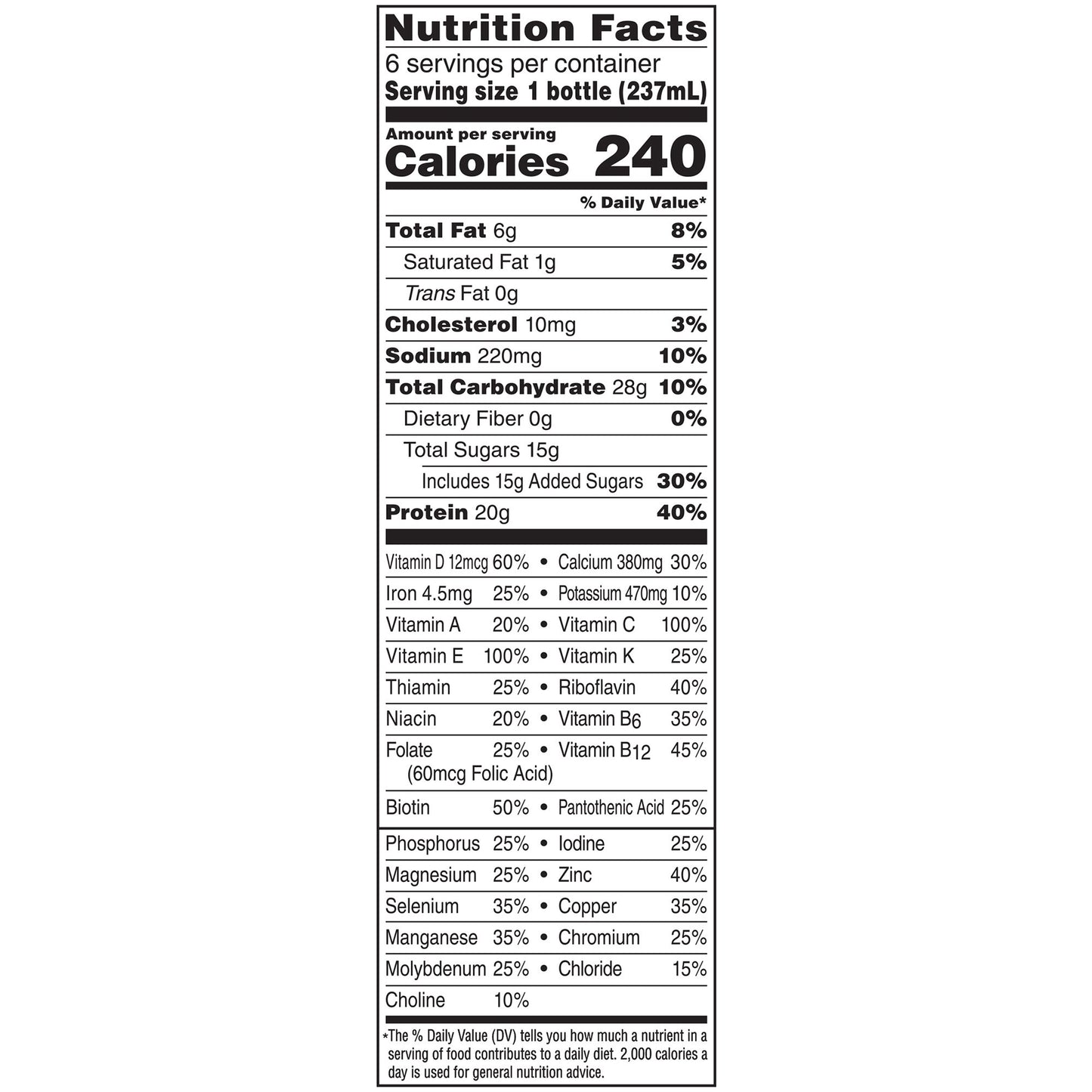 Boost® High Protein Vanilla Complete Nutritional Drink, 8 oz. Bottle