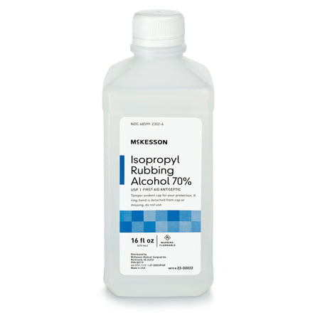 McKesson 23-D0022 Isopropyl Alcohol Antiseptic, 16 oz. Bottle by McKesson Brand product image