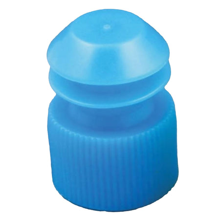 McKesson 177-116152B Tube Closure Flanged Plug Cap Blue Polyethylene 1000 per Bag