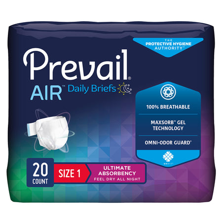 First Quality PVBNG-012CA/1 Prevail Air Stretchable Ultimate Plus Absorbency Briefs