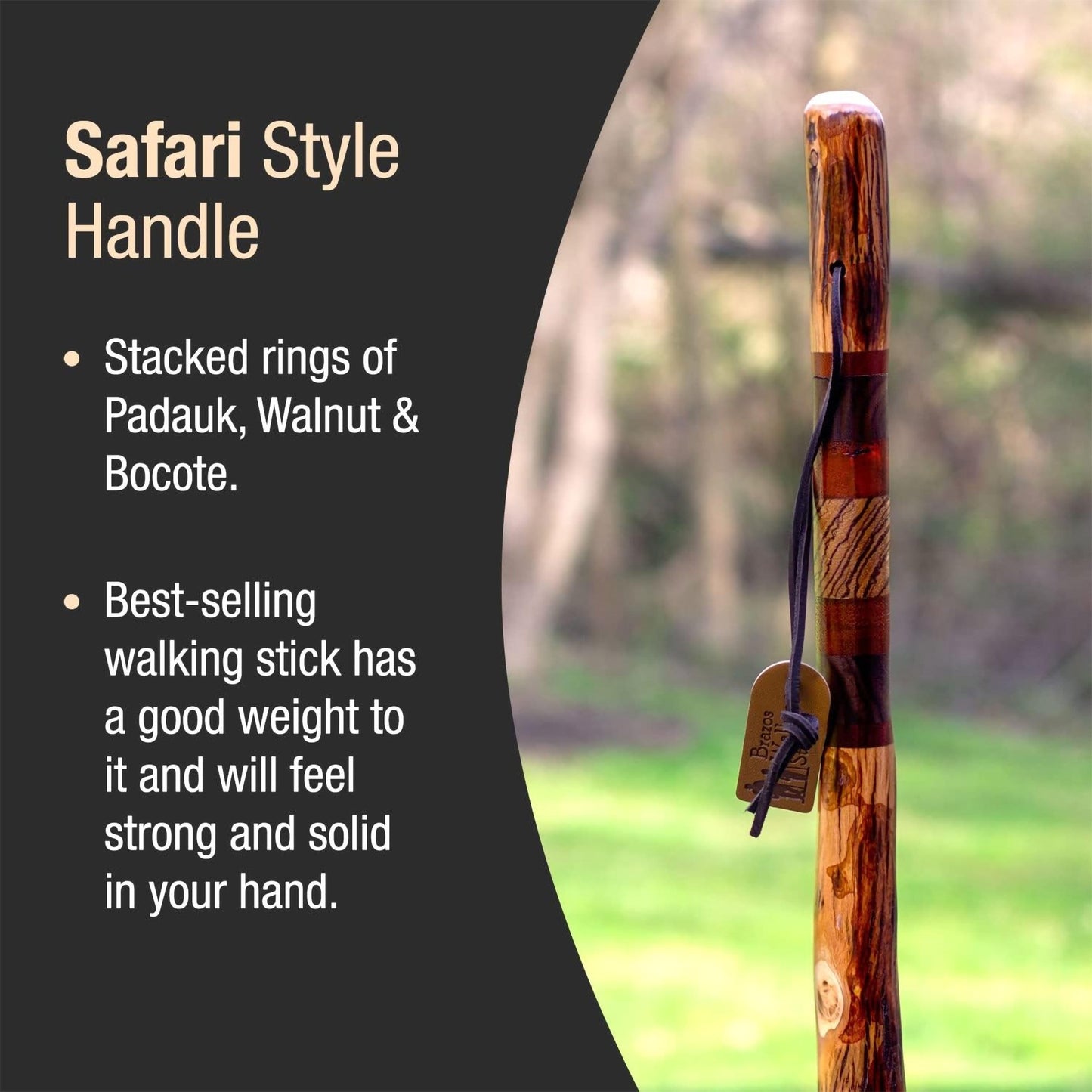 Brazos™ Free Form Safari Walking Stick, 55-Inch Height