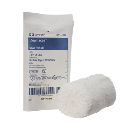 Cardinal 516650 Dermacea Sterile Fluff Bandage Roll, 3-2/5 Inch x 3-1/2 Yard, 6-Ply