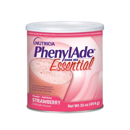 Nutricia North America 1262874 Oral Supplement PhenylAde Strawberry Flavor Powder 16 oz. / 454 Gram Canister