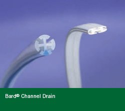 Wound Drain Tube Bard® Round Hubless Type With Trocar 4 Channel Type 10 Fr. Size Sterile