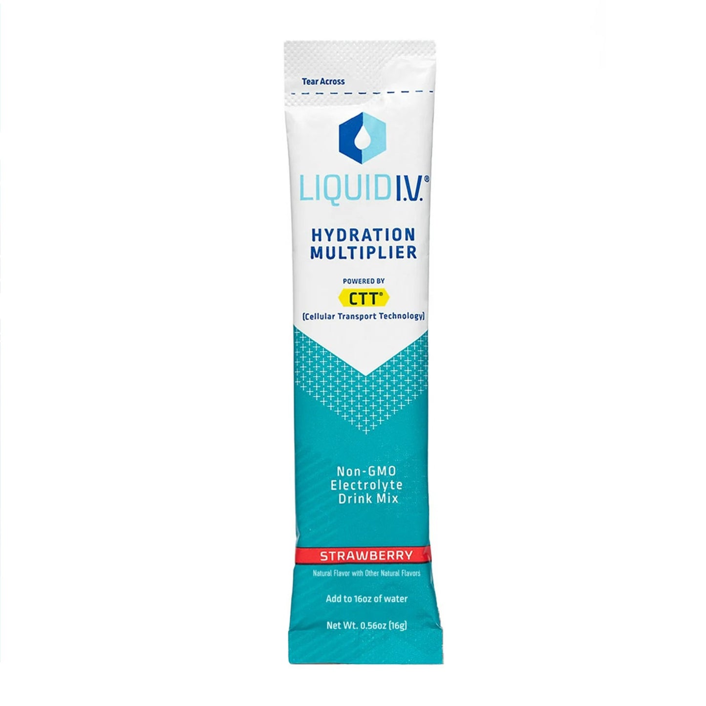 Oral Electrolyte Solution Liquid I.V.® Hydration Multiplier® Strawberry Flavor 0.56 oz.
