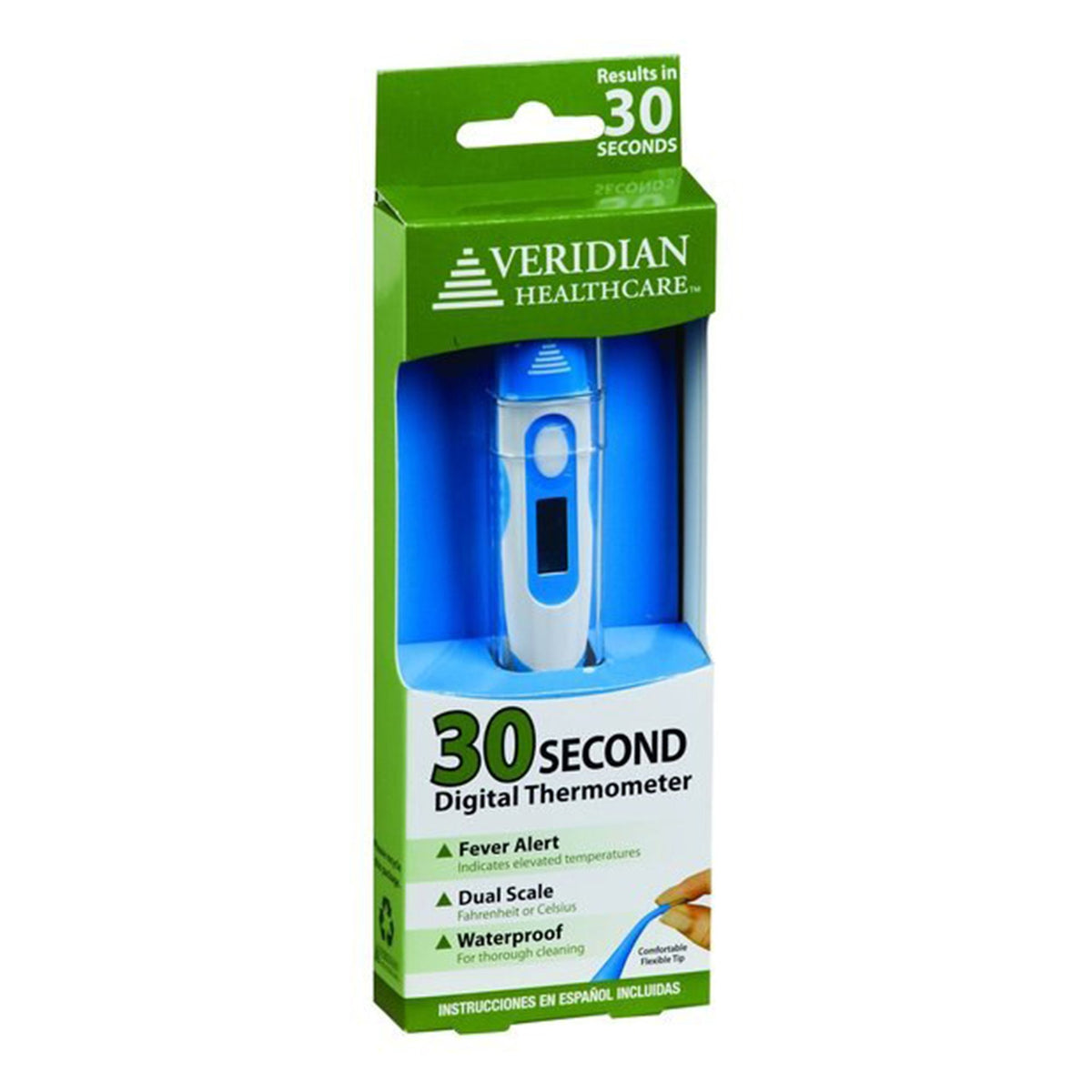 Veridian 30 Second Digital Thermometer – Lexicon Medical Supply