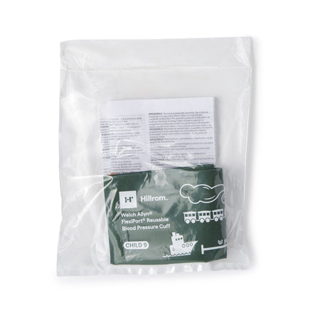 Welch Allyn REUSE-09 FlexiPort Reusable Blood Pressure Cuff, Size 9, Green
