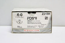 Ethicon Absorbable Suture with Needle PDS™ II Polydioxanone SH 1/2 Circle Taper Point Needle Size 4-0 Monofilament