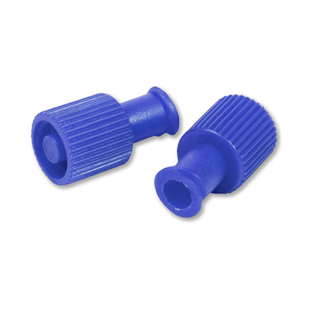 McKesson MSB1500 Dual Function Syringe Cap McKesson Blue, Dual Capacity, Sterile