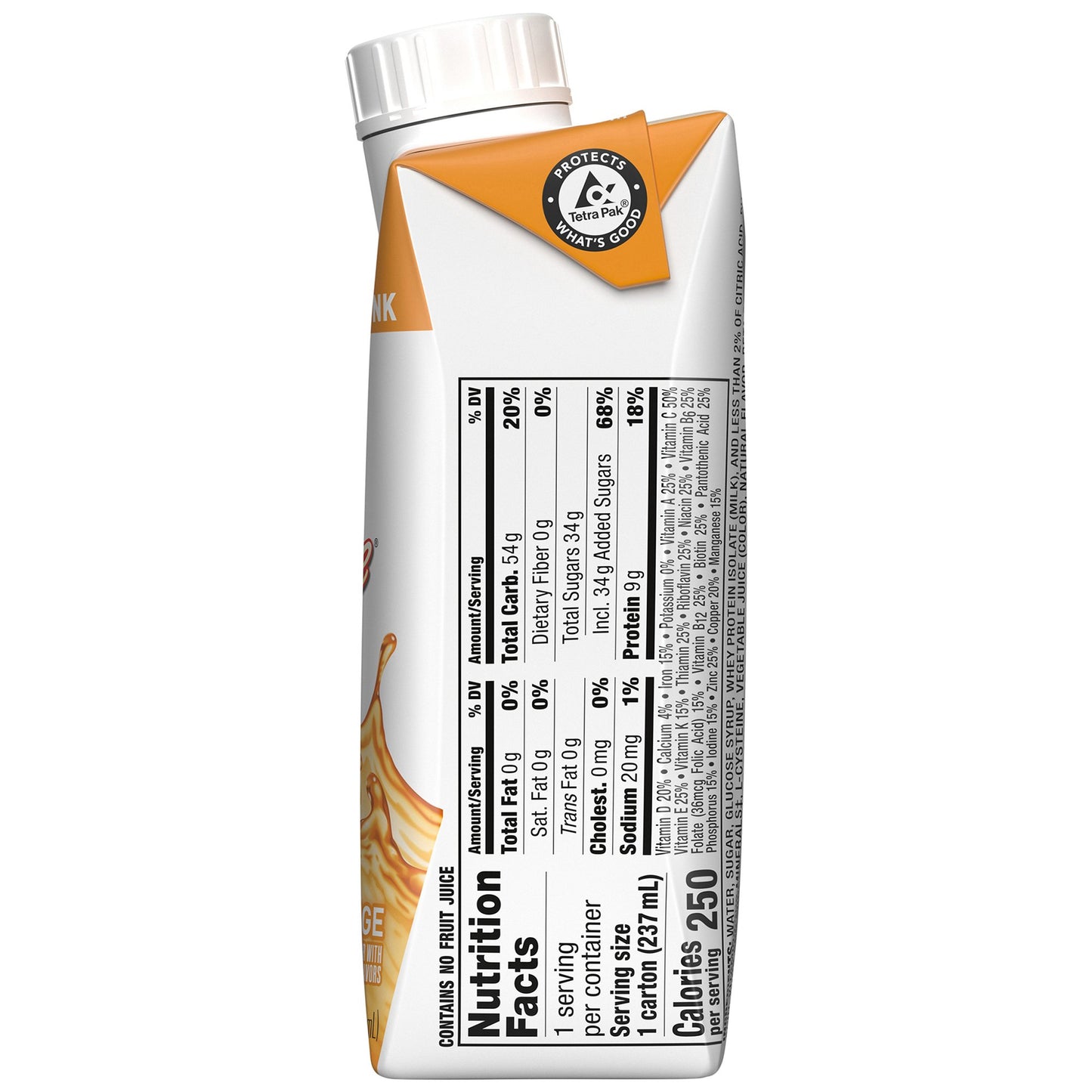 Boost Breeze® Orange Nutritional Drink, 8-ounce carton