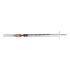 McKesson 1 mL Syringe with Hypodermic Needle, 26 Gauge, 3/8 Inch Needle Length