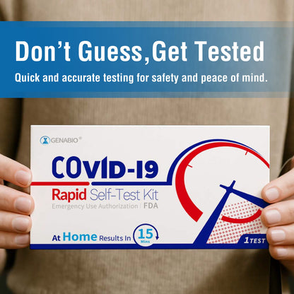 Genabio® COVID-19 at Home Rapid Self-Test Kit, Two Tests per Pack