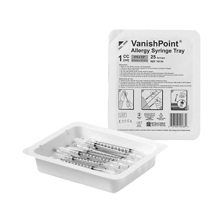 Retractable Technologies 10134 VanishPoint Safety Allergy Tray