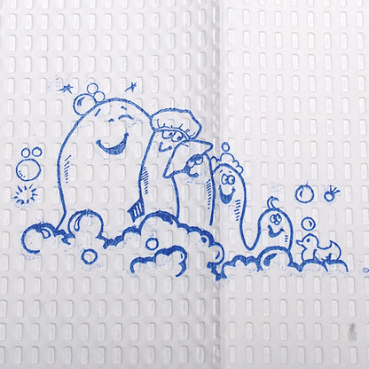 McKesson Nonsterile White / Blue Cartoon Toes Procedure Towel, 13 x 18 Inch