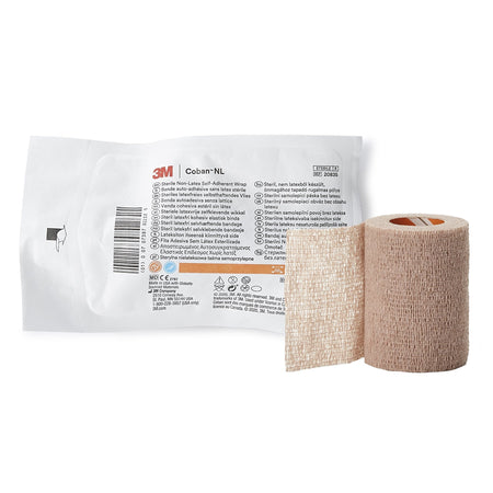 Solventum 2083S 3M Coban LF Self-adherent Closure Cohesive Bandage, 3 Inch x 5 Yard