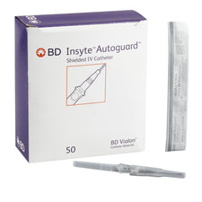 BD 381454 Peripheral IV Catheter Insyte™ Autoguard™ 16 Gauge 1.16 Inch BD Vialon Straight Hub Non Blood Control Push Button Safety
