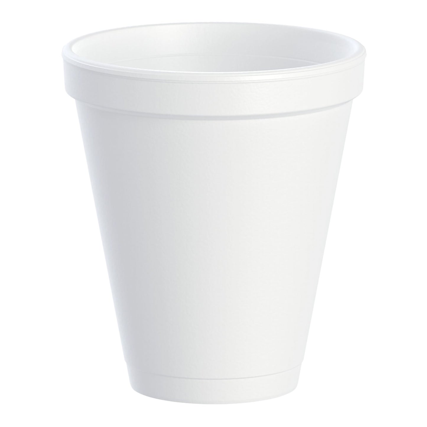 Dart Drinking Cup, White, Styrofoam, Disposable, 12 oz