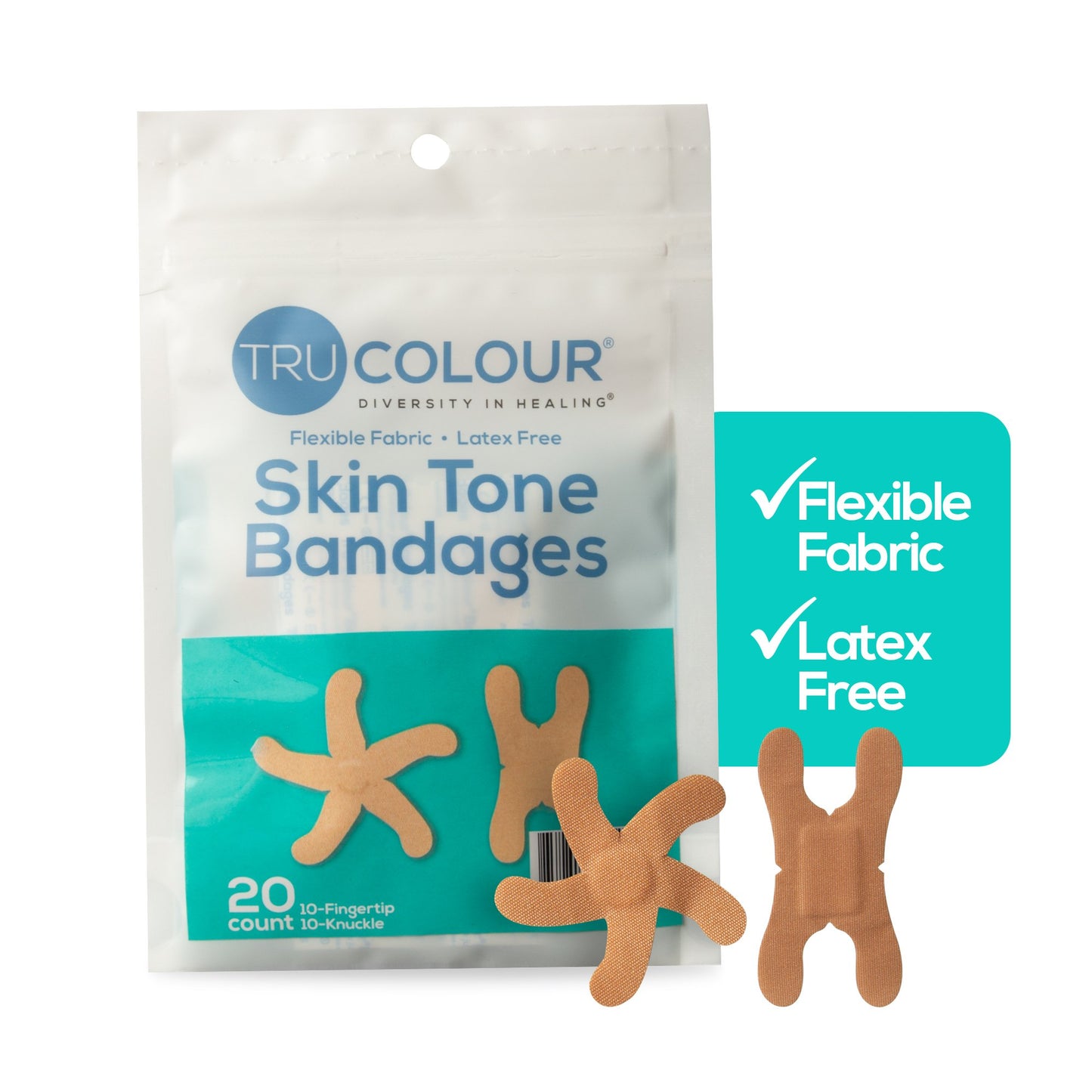 TruColour® Beige Adhesive Strip, Knuckle / Fingertip