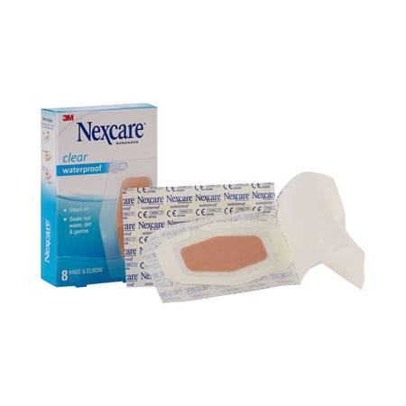 3M 581-08 Nexcare Waterproof Knee / Elbow Sheer Adhesive Strip, 2-3/8 x 3½ Inch