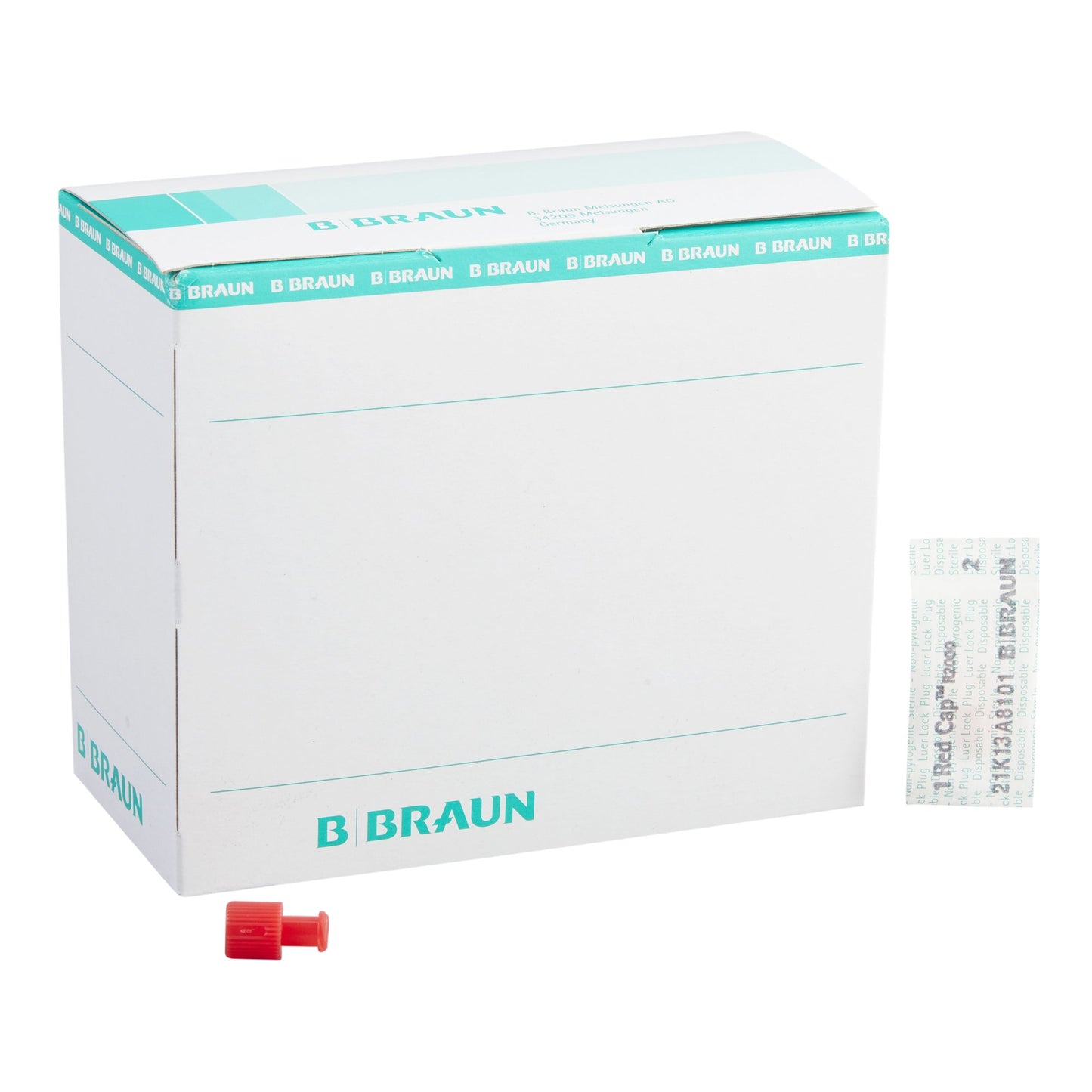 Dual Function Red Cap Luer Replacement Cap by B. Braun product image