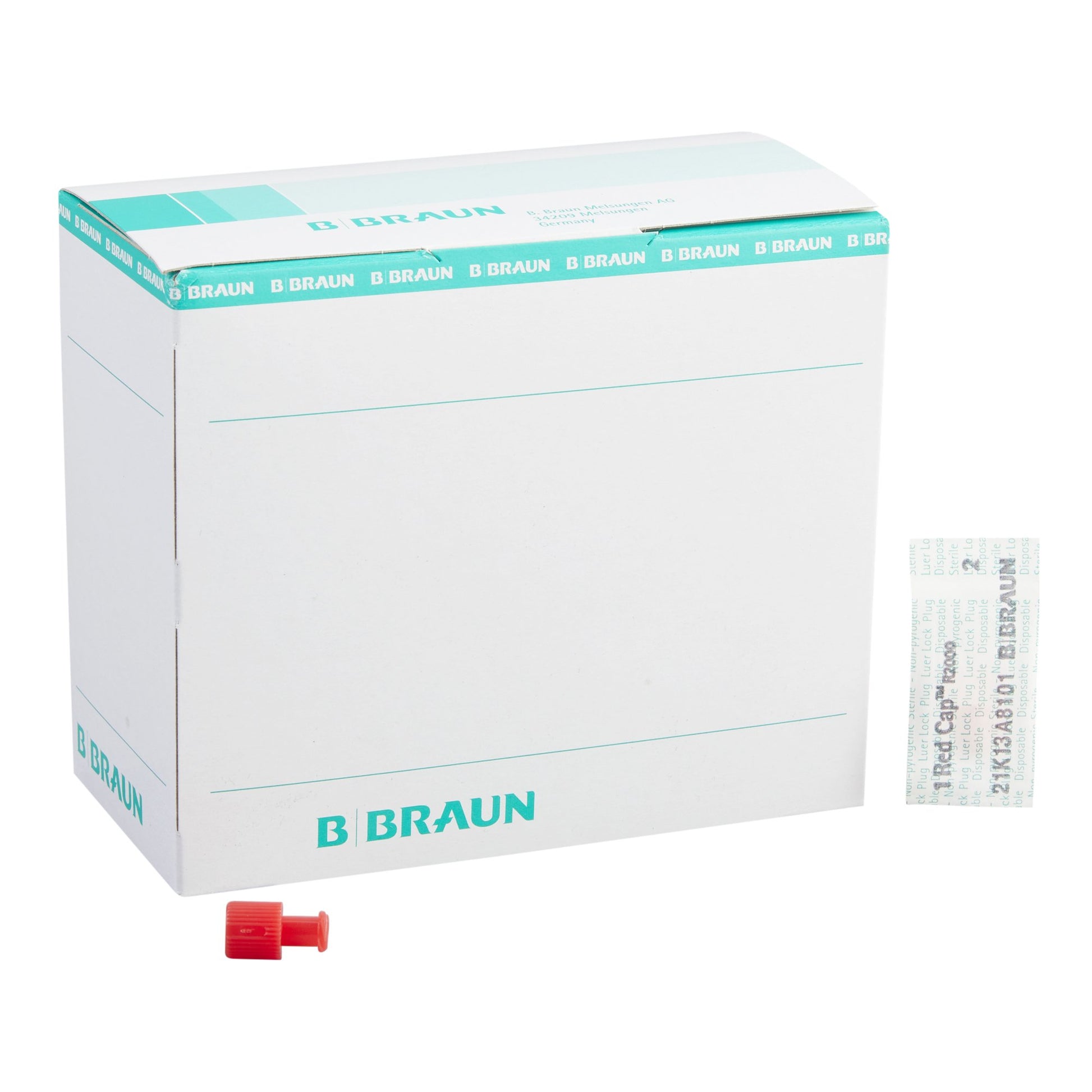 Dual Function Red Cap Luer Replacement Cap by B. Braun product image