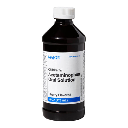 Major Pharmaceuticals 904701416 Children Acetaminophen Oral Solution, Cherry Flavor, 16-ounce Bottle