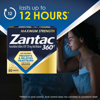 Zantac 360°™ Acid Reducer Maximum Strength Tablets