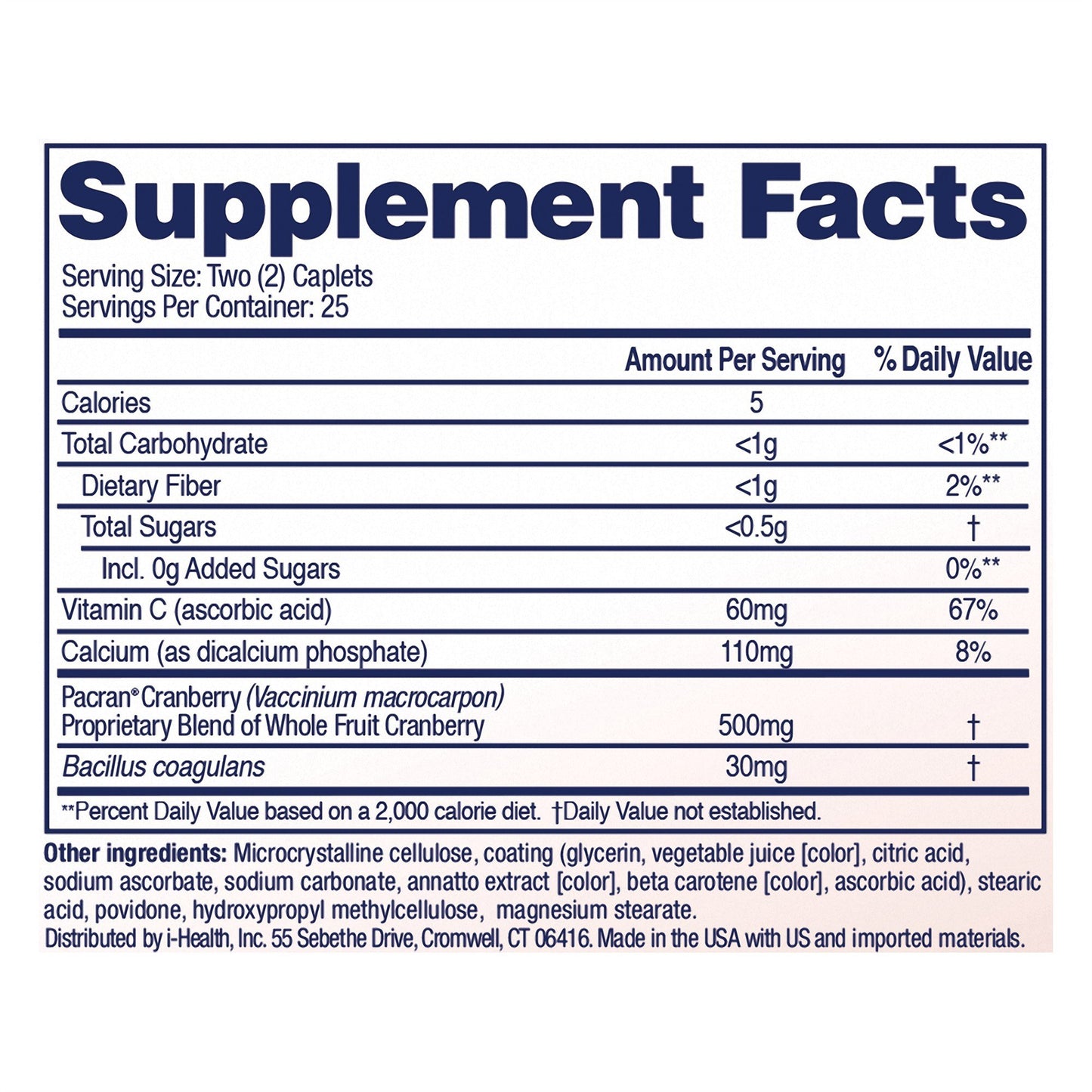 Urinary Tract Health Dietary Supplement AZO® Tablet 50 per Box