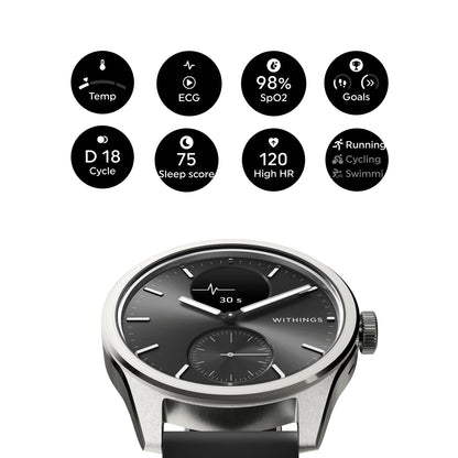 Withings ScanWatch 2 Smart Watch, 42mm, Black
