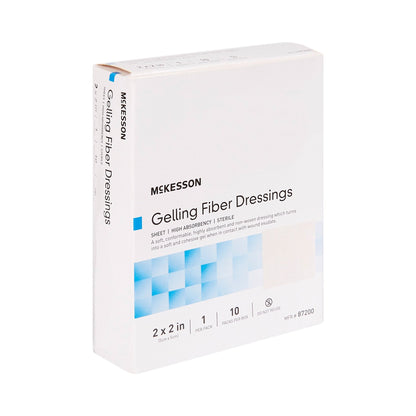 McKesson Gelling Fiber Wound Dressing, 2 x 2 Inch