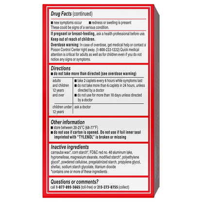 Tylenol® Extra Strength Acetaminophen Pain Relief