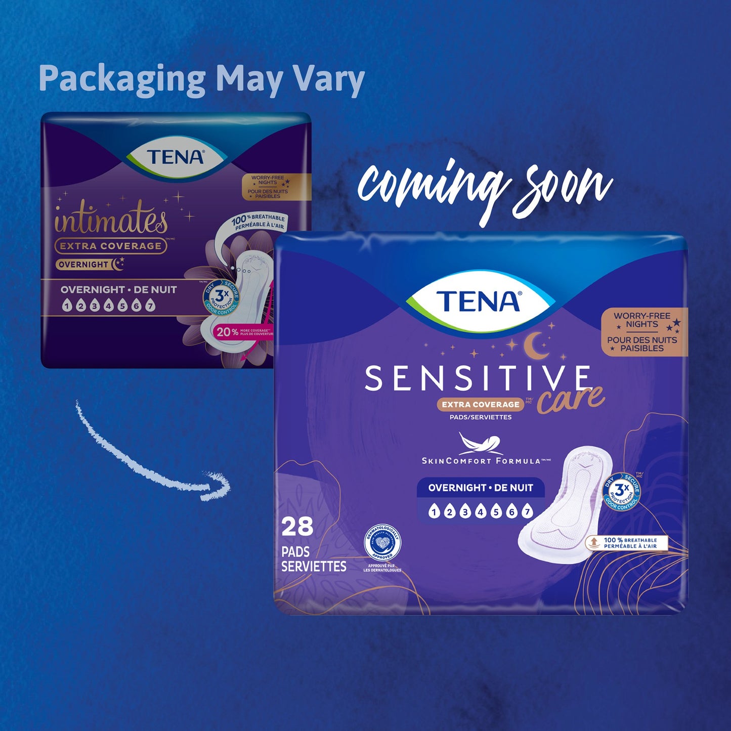 Tena® Intimates™ Overnight Bladder Control Pad, 16-Inch Length