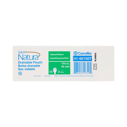 Sur-Fit Natura® Two-Piece Opaque Colostomy Pouch, 10 Inch Length, 1¾ Inch Flange