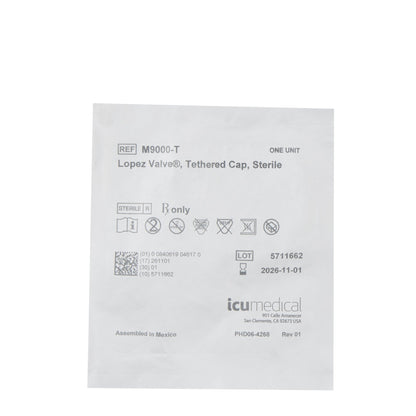 ICU Medical M9000-T Closed Enteral Tube Valve Lopez Valve® Sterile For Feeding Tubes
