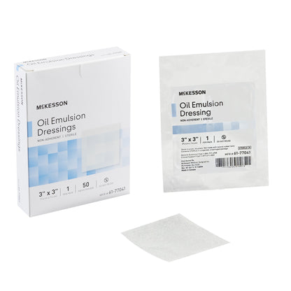 McKesson Oil Emulsion Impregnated Dressing, 3 x 3 Inch