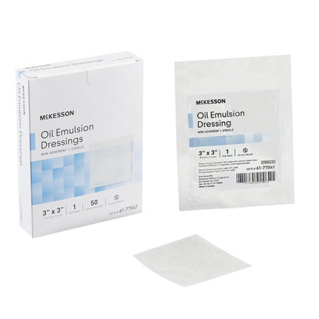 McKesson 61-77041 Oil Emulsion Impregnated Dressing, 3 x 3 Inch