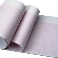 Precision Charts 94016 Recording Chart Paper Welch Allyn Z-Fold Red Grid