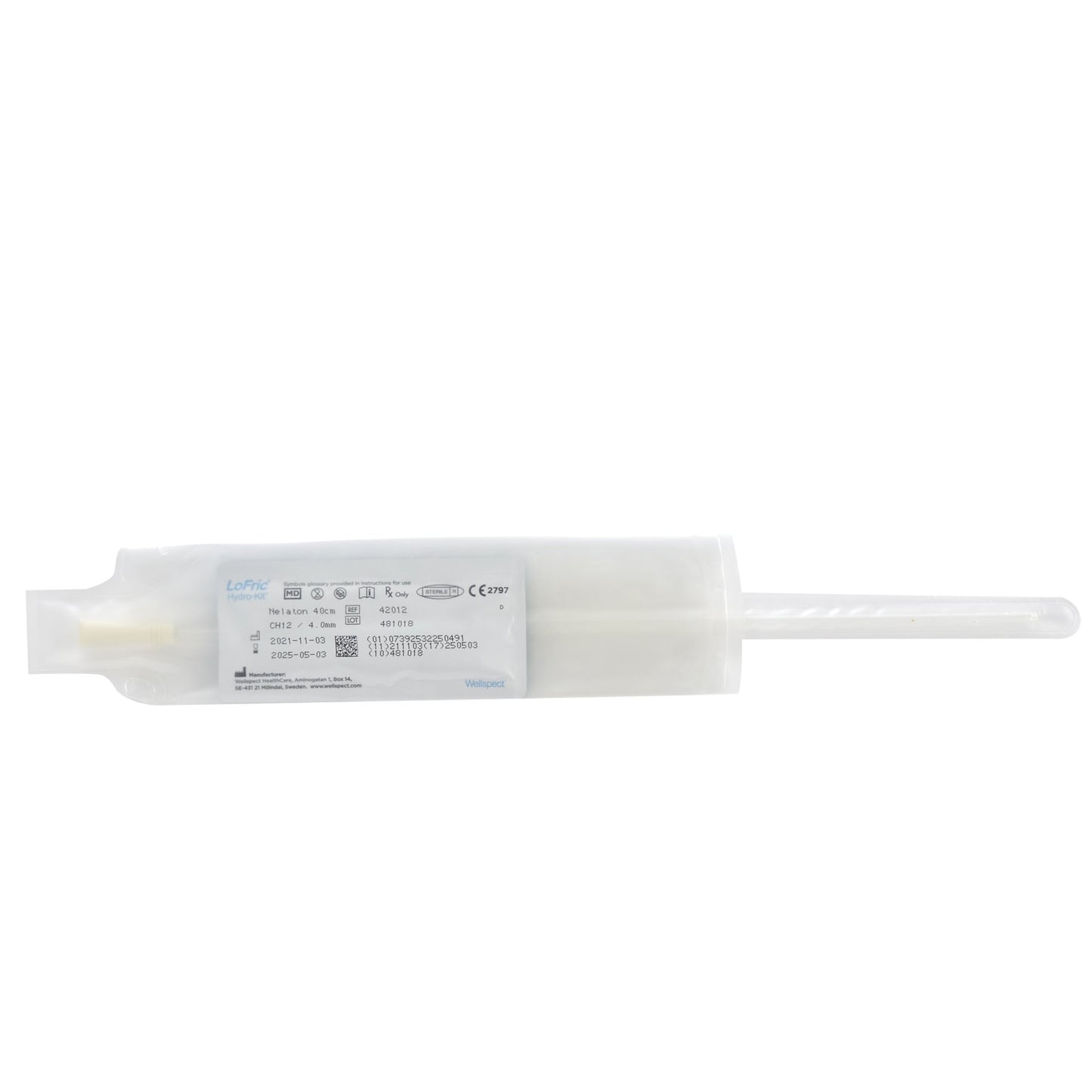 Intermittent Closed System Catheter Tray LoFric® Hydro-Kit™ Male / Straight Tip 12 Fr. Without Balloon Hydrophilic Coated Polyolefin-Based Elastomer (POBE)