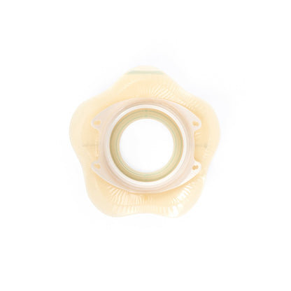 SenSura® Mio Convex Flip Ostomy Barrier, 50 mm Stoma Openings, Yellow Match