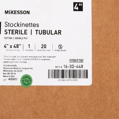 McKesson Beige Cotton Tubular Stockinette, 4 x 48 Inch