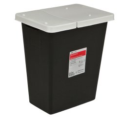 Cardinal 634316 SharpSafety RCRA Waste Container, 8 Gallon, 17-3/4 x 11 x 15-1/2 Inch