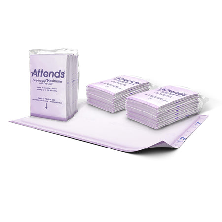 Attends ASBM-3036 Supersorb Maximum Premium Underpads, 30 x 36 Inches