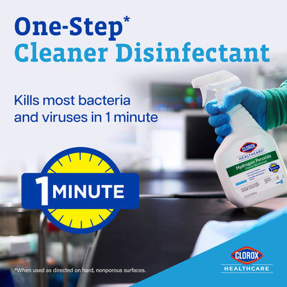 Clorox Healthcare® Hydrogen Peroxide Cleaner Disinfectant, Spray Bottle, 32 oz.